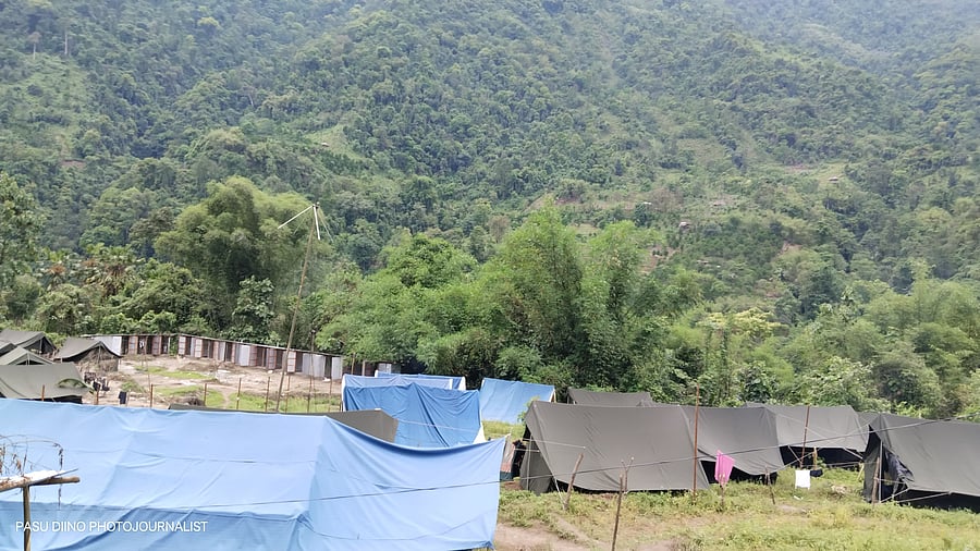 <div class="paragraphs"><p>Security forces deployed at Beging village in Siang. </p></div>