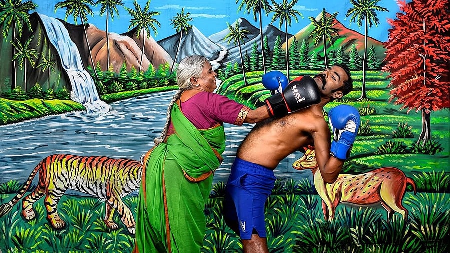 The series comprises about 100 photographs.