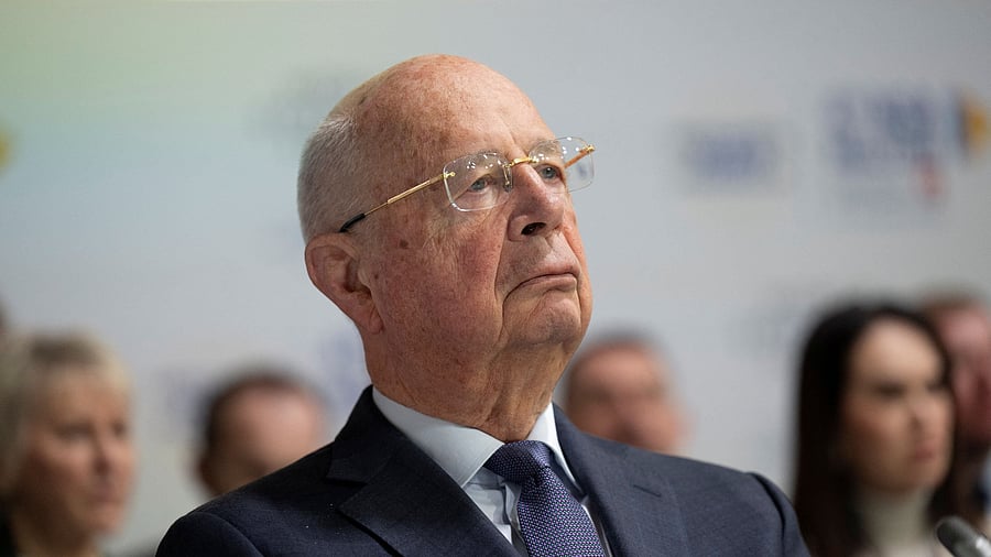 <div class="paragraphs"><p>Klaus Schwab, founder of the World Economic Forum WEF, is pictured during the 4th meeting of the National Security Advisors </p></div>