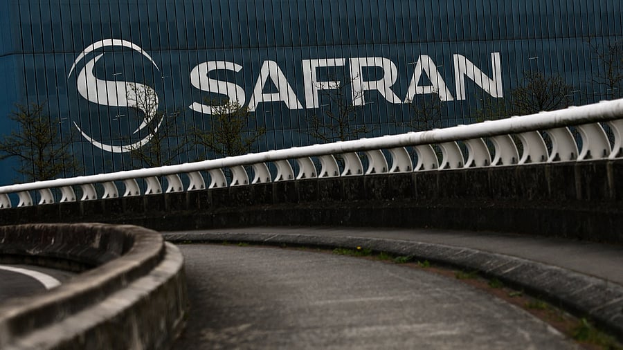 <div class="paragraphs"><p>The logo of French aerospace group Safran </p></div>