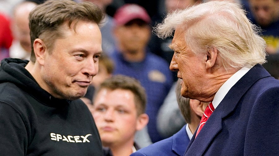 <div class="paragraphs"><p>FILE PHOTO: Elon Musk greets US President Donald Trump.</p></div>