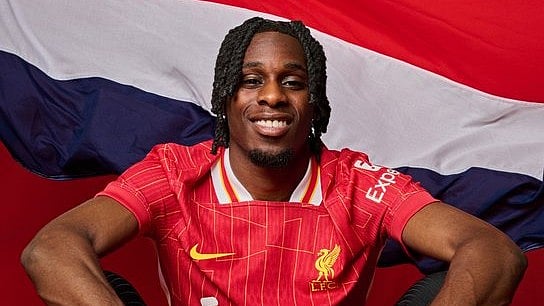 <div class="paragraphs"><p>Jeremie Frimpong in Liverpool colours.</p></div>