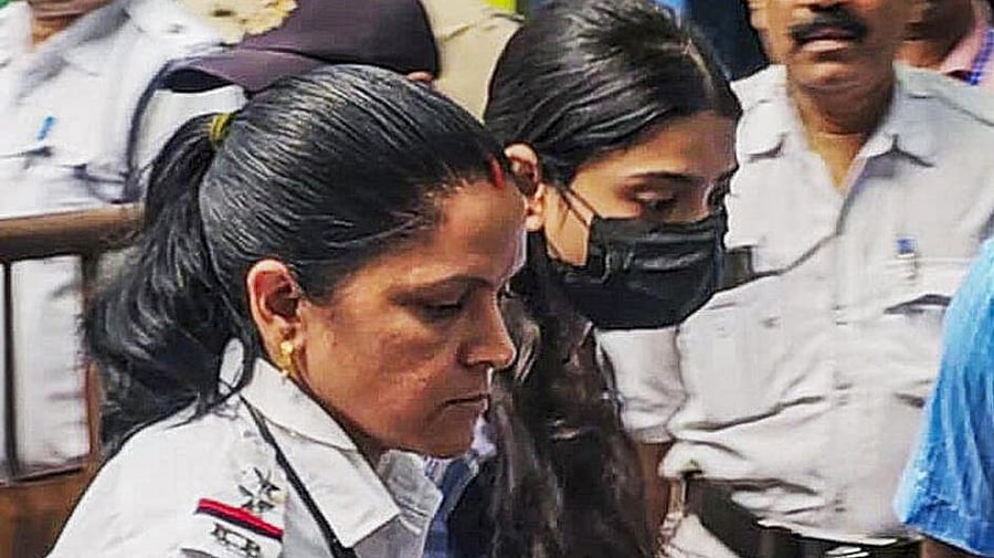 <div class="paragraphs"><p>Social media influencer Sharmishtha Panoli, who was arrested by the Kolkata Police for making alleged communal comments in a video, being produced at a court, in Kokata, Saturday, May 31, 2025.</p></div>
