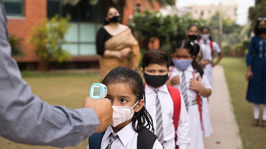 <div class="paragraphs"><p>Image showing children wearing masks. For representational purposes.</p></div>