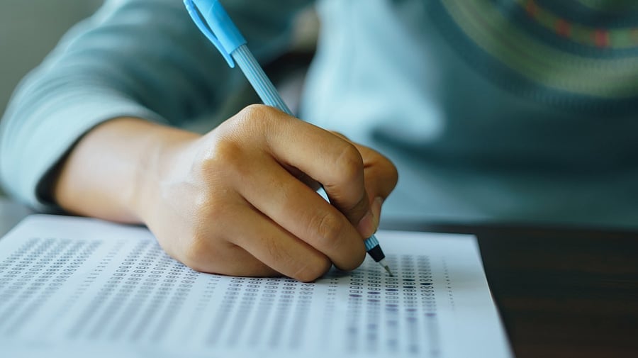 <div class="paragraphs"><p>Image showing a student filling in an OMR sheet. For representational purposes.</p></div>