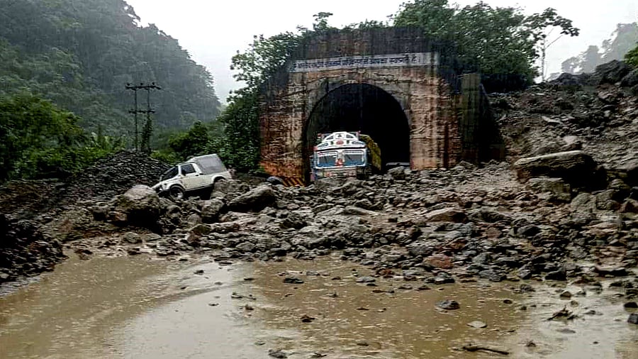 <div class="paragraphs"><p>Representational Photo: </p><p>In Photo: A blocked tunnel on Jowai-Silchar National Highway after a landslide due to heavy monsoon rains, in East Jaintia Hills district, Meghalaya.</p></div>