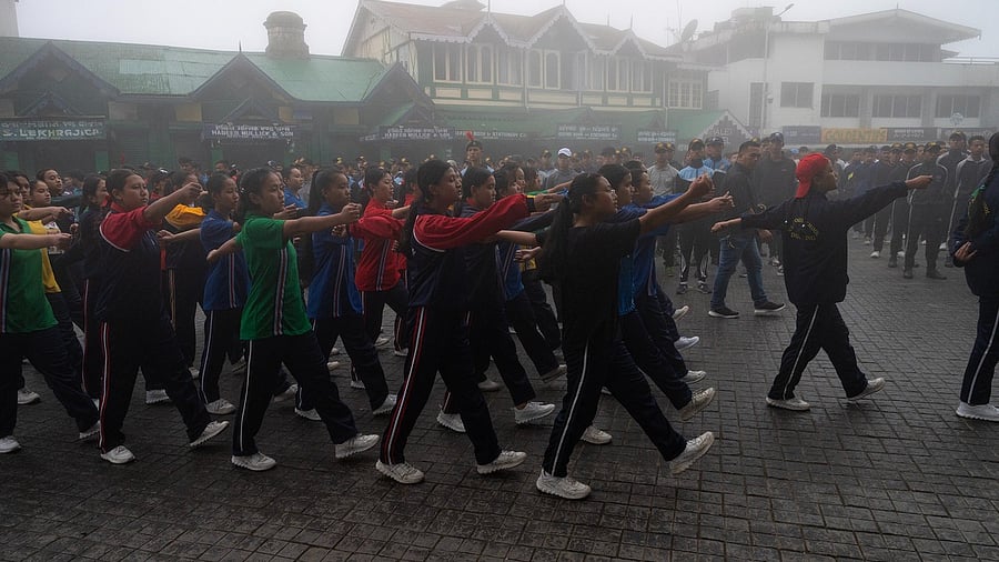 <div class="paragraphs"><p>Military training for girls. Image for representation.</p></div>