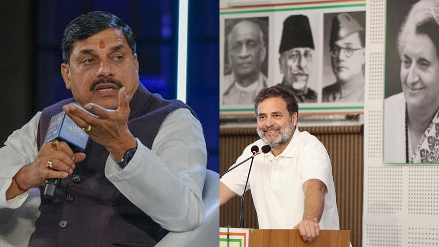 <div class="paragraphs"><p>Madhya Pradesh Chief Minister Mohan Yadav (L), Rahul Gandhi</p></div>