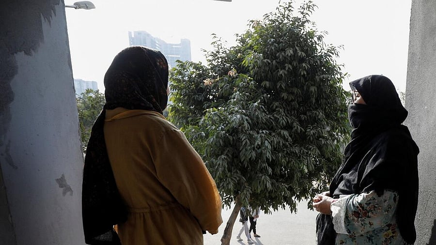 <div class="paragraphs"><p>An Afghan citizen Fatima (57), and her 15-year-old daughter.</p></div>