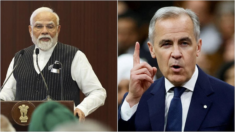 <div class="paragraphs"><p>India's Prime Minister Narendra Modi (L); Canadian PM Mark Carney. </p></div>