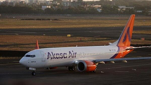 <div class="paragraphs"><p>An Akasa Air passenger aircraft</p></div>