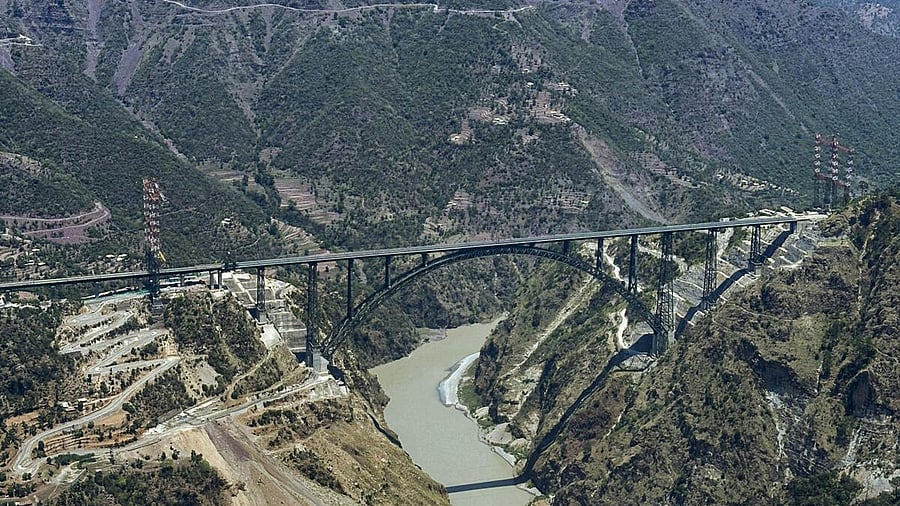 <div class="paragraphs"><p> this image posted by @OmarAbdullah via X on June 5, 2025, view of the Chenab Bridge, a day ahead of its inauguration by Prime Minister Narendra Modi, in Reasi district.</p></div>