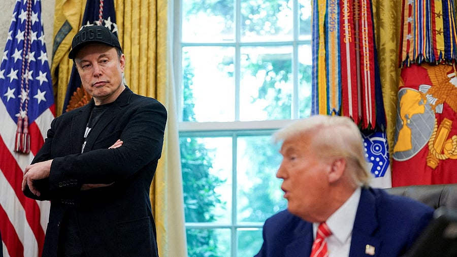 <div class="paragraphs"><p> US President Donald Trump and Elon Musk</p></div>