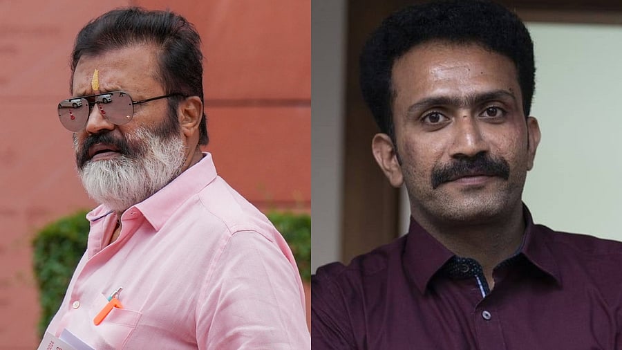 <div class="paragraphs"><p>Union Minister Suresh Gopi (L) and&nbsp;Malayalam actor Shine Tom Chacko (R).</p></div>
