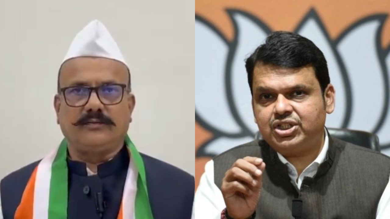 <div class="paragraphs"><p>Maharashtra CM Devendra Fadnavis (R) and Congress President Harshavardhan Sapkal (L).</p></div>