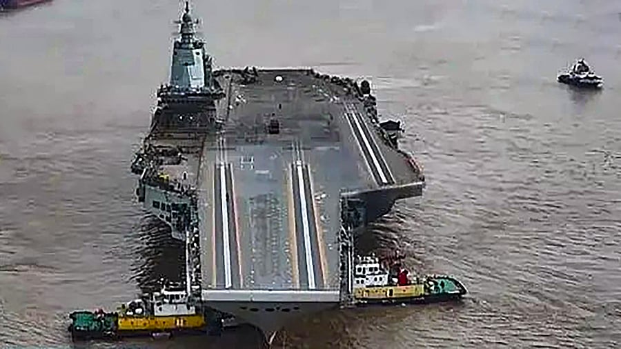 <div class="paragraphs"><p>Image showing a Chinese aircraft carrier. For representational purposes.</p></div>