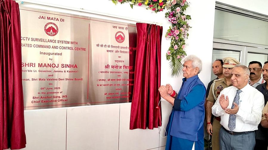 <div class="paragraphs"><p>J&amp;K LG Manoj Sinha inaugurating the control centre, June 9, 2025.</p></div>