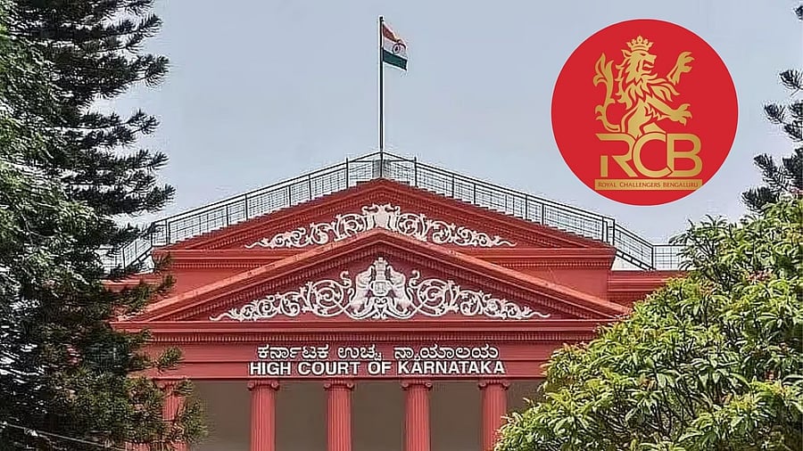 <div class="paragraphs"><p>Karnataka High Court and RCB logo</p></div>