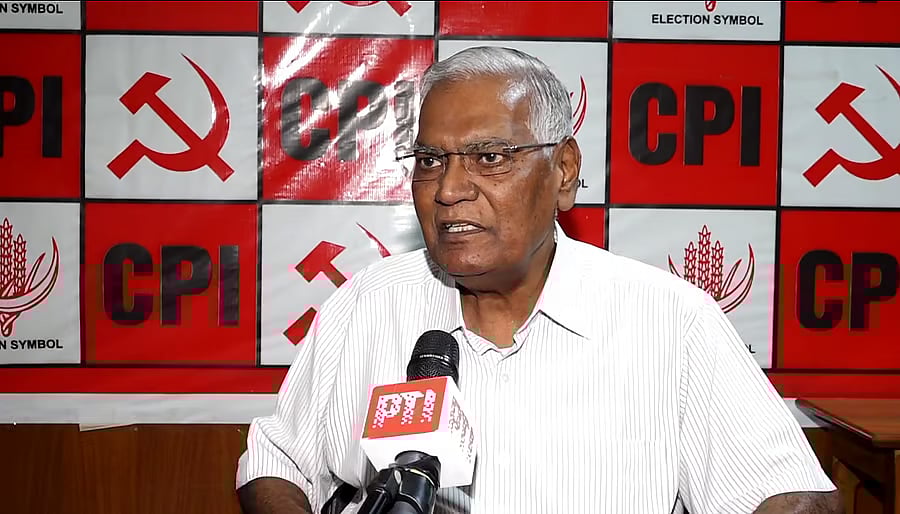 <div class="paragraphs"><p>CPI National Secretary D Raja talks to media.</p></div>