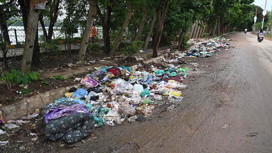<div class="paragraphs"><p>Trash dumped in the vicinity of Attur Lake near Yelahanka. </p></div>