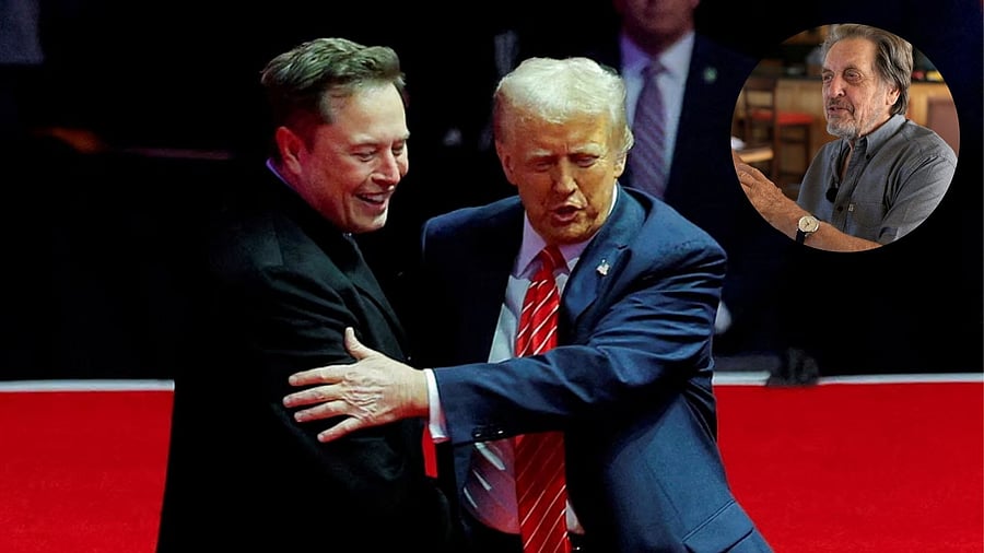 <div class="paragraphs"><p>Elon Musk and Donald Trump; Errol Musk (inset)</p></div>