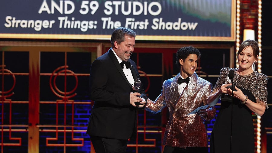 <div class="paragraphs"><p>Miriam Buether and 59 Studio accept Best Scenic Design of a Play for Stranger Things: The First Shadow, at the 78th Annual Tony Awards pre show in New York City</p></div>