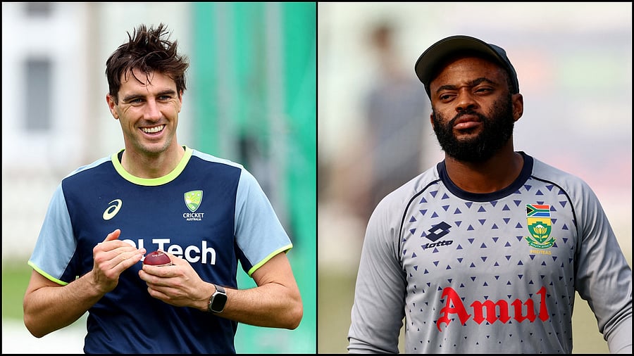 <div class="paragraphs"><p>Australian captain Pat Cummins (left)) and his South African counterpart Temba Bavuma. </p></div>