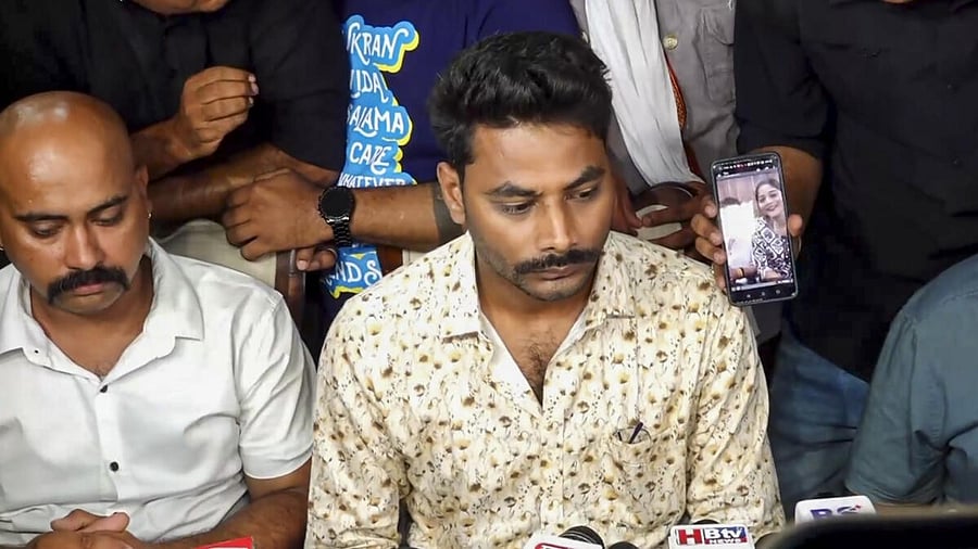 <div class="paragraphs"><p>Govind Raghuvanshi, brother of Sonam Raghuvanshi who is among the five arrested for the murder of her husband Raja Raghuvanshi, addresses the media, in Indore, Wednesday, June 11, 2025.</p></div>