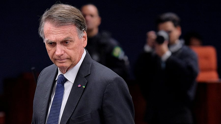 <div class="paragraphs"><p>Former Brazilian President Jair Bolsonaro, attends Brazil's Supreme Court trial over alleged coup attempt in Brasilia, Brazil June 10, 2025. </p></div>