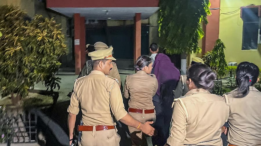 <div class="paragraphs"><p>Sonam Raghuvanshi, the Indore woman accused of plotting her husband’s murder during their honeymoon in Meghalaya, being produced at a district court, in Ghazipur. <br></p></div>
