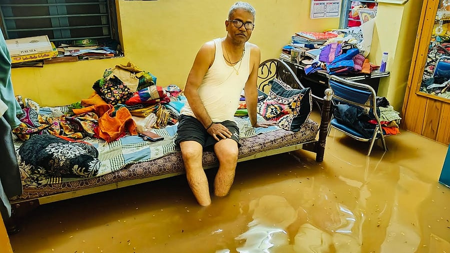 <div class="paragraphs"><p>A house inundated in storm water in Hubballi on Wednesday night.</p></div>