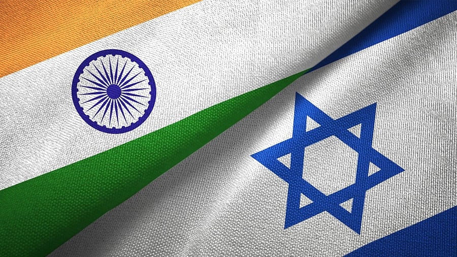 <div class="paragraphs"><p>India and&nbsp;israel flags.</p></div>