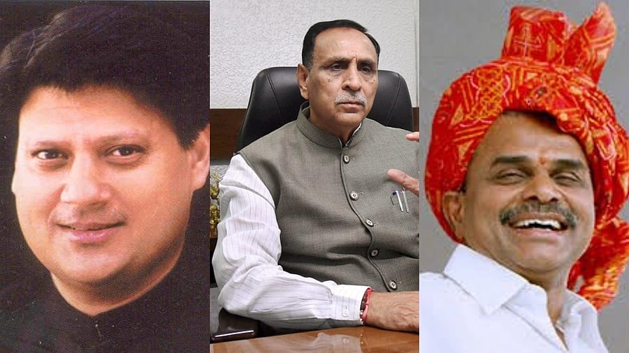 <div class="paragraphs"><p>From left: Madhavrao Scindia, Vijay Rupani and Y S Reddy.</p></div>