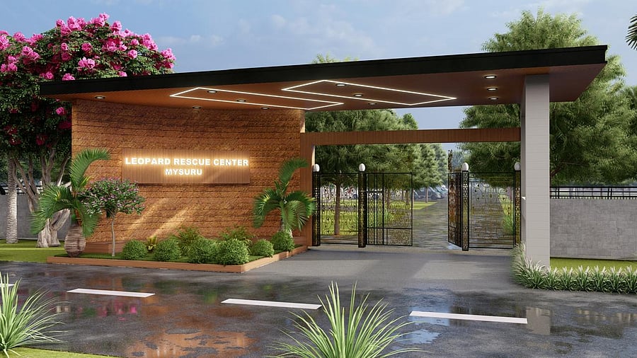 An artist’s impression of the proposed leopard rescue and rehabilitation centre in Mysuru.