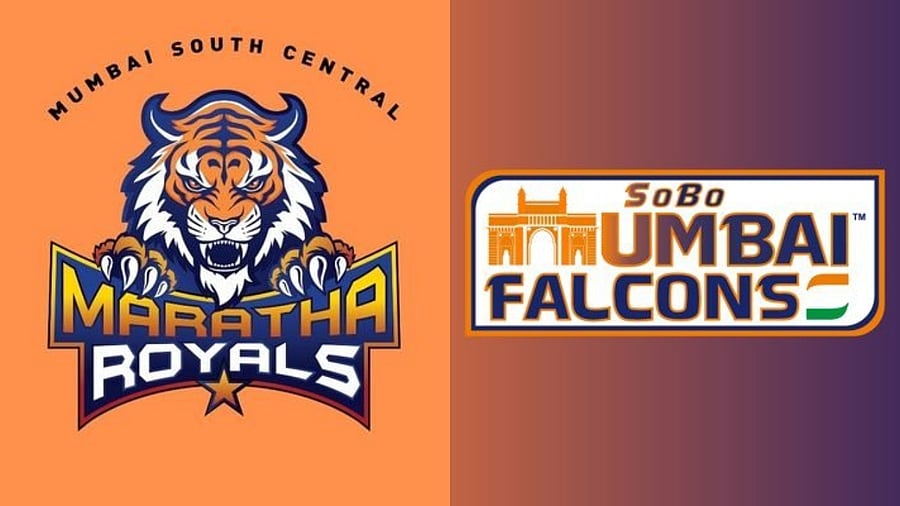 <div class="paragraphs"><p>Logo of Mumbai South Central Maratha Royals and SoBo Mumbai Falcons.</p></div>