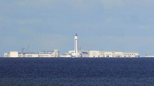 <div class="paragraphs"><p>Chinese structures are pictured at the disputed Spratlys in South China Sea  </p></div>