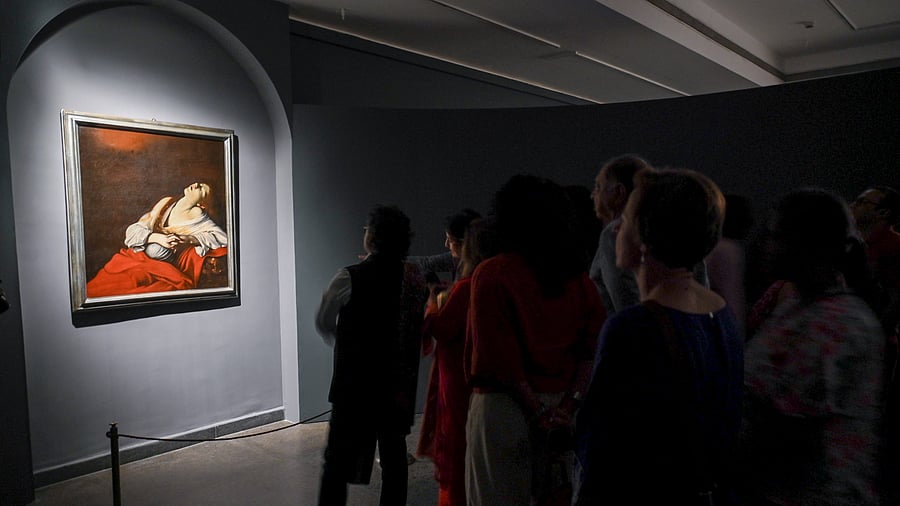 <div class="paragraphs"><p>Renowned artist Caravaggio’s masterpiece ‘Mary Magdalen in Ecstasy’ unveiled at National Gallery of Modern Art, in Bengaluru on Friday. The exhibition is open to public from 14 June to 6 July.</p></div>