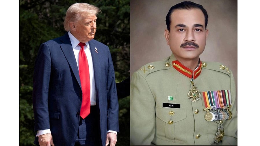 <div class="paragraphs"><p>Donald Trump, Pakistan's army chief Gen. Asim Munir<em>.</em></p></div>