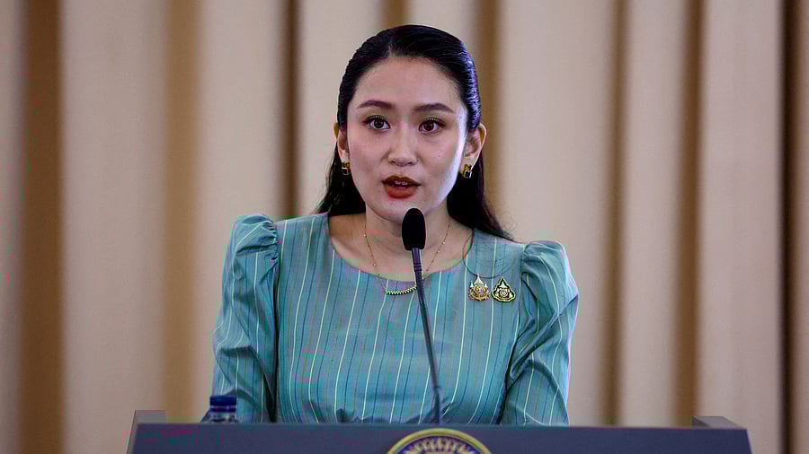 <div class="paragraphs"><p>Thailand's Prime Minister Paetongtarn Shinawatra speaks during a press conference at the Government House, in Bangkok, Thailand, May 19, 2025. </p></div>