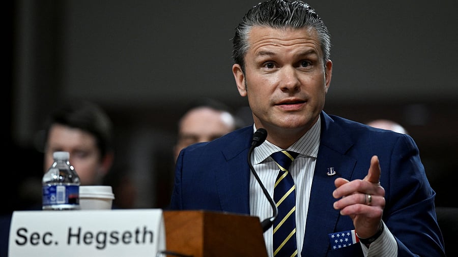 <div class="paragraphs"><p>US Defense Secretary Pete Hegseth testifies during a Senate Armed Services Committee hearing on Capitol Hill in Washington, DC, US, June 18, 2025. </p></div>