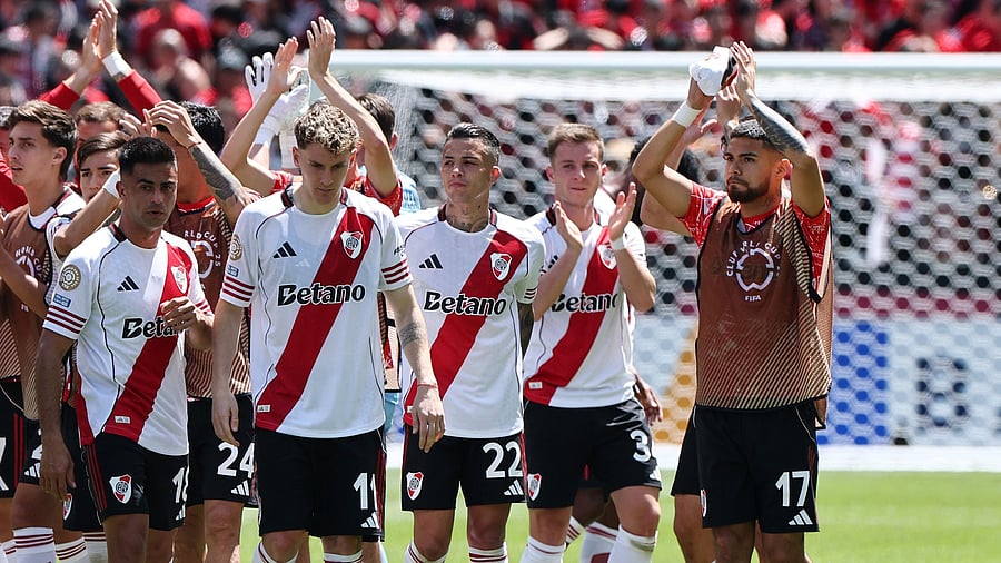 <div class="paragraphs"><p>River Plate's Facundo Colidio and Paulo Diaz celebrate after the match.</p></div>