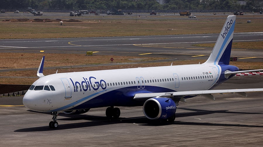 <div class="paragraphs"><p>An IndiGo airlines passenger aircraft taxis on the tarmac </p></div>