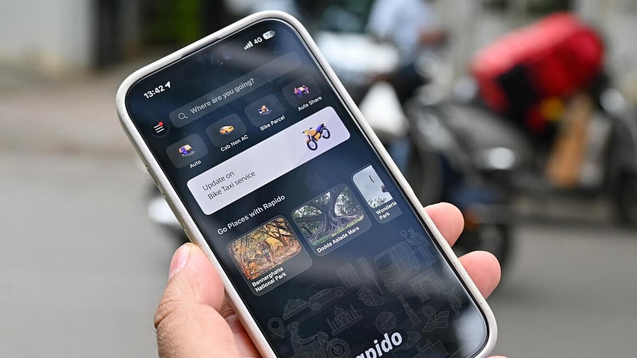 <div class="paragraphs"><p>Following the High Court's crackdown on bike taxis, service aggregators have rebranded the bike taxi option as 'bike courier' on their applications, in Bengaluru on Monday, June 16, 2025.</p></div>