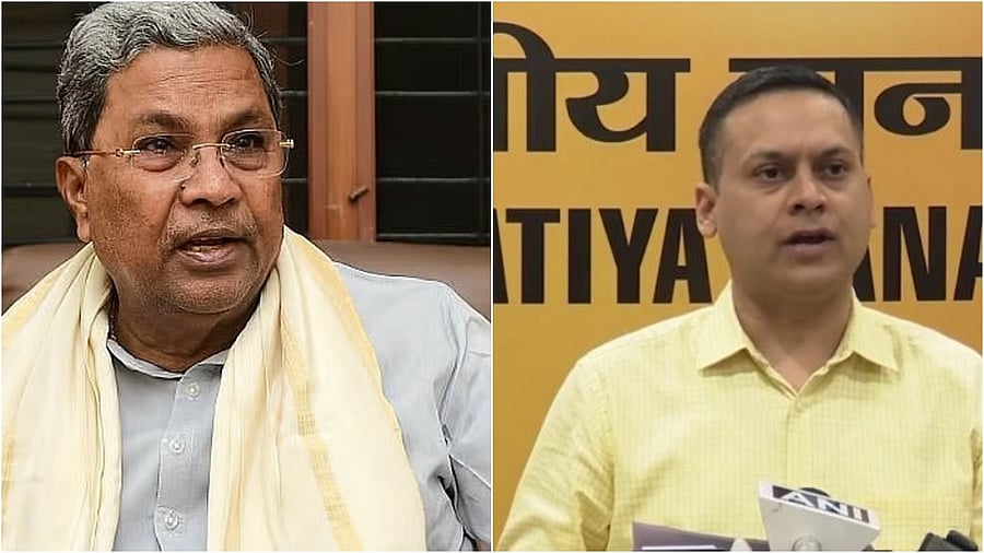 <div class="paragraphs"><p>Karnataka CM Siddaramaiah(L), Amit Malviya</p></div>