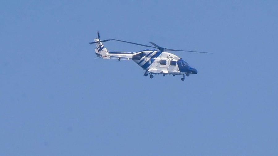 <div class="paragraphs"><p>A representative image of the coast guard helicopter. </p></div>