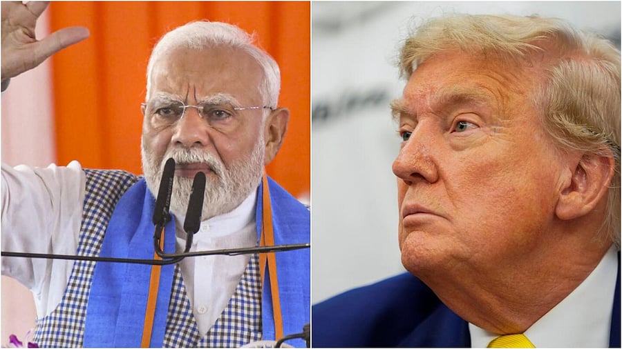 <div class="paragraphs"><p>PM Modi(L), US President Donald Trump</p></div>
