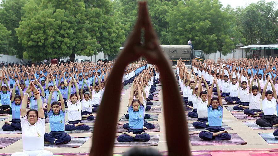 <div class="paragraphs"><p>Representative image showing people performing yoga. </p></div>