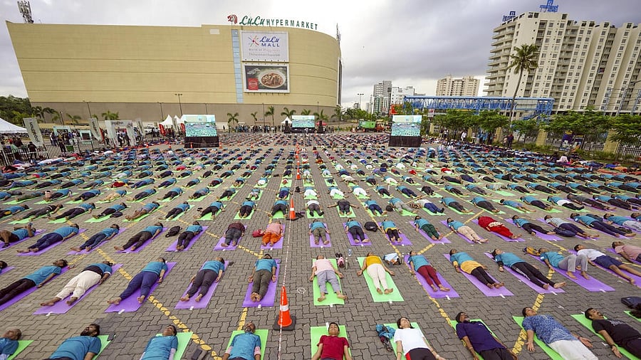 <div class="paragraphs"><p>Yoga session in Thiruvananthapuram.</p></div>