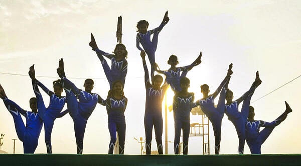<div class="paragraphs"><p>People take part in a yoga session during 11th International Day of Yoga celebrations, in Visakhapatnam, Andhra Pradesh. </p></div>