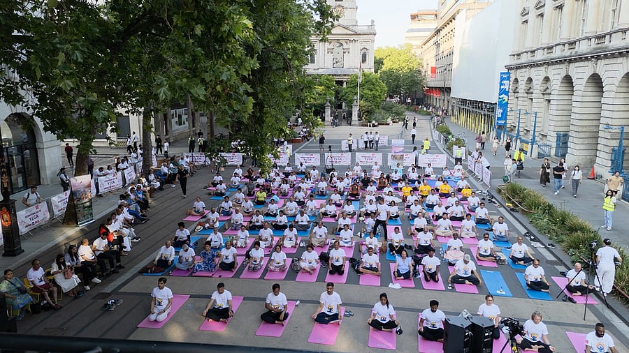 <div class="paragraphs"><p>Yoga Day 2025 celebrations in London.</p></div>